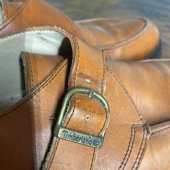 VTG Timberland one strap buckle leather loafers size 9  made in portugal in EUC main image 8